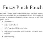 Natural Life NWOT Fuzzy Red Pinch Pouch Photo 3