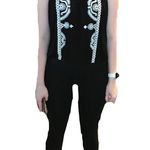 Free People Dos Segundos Crochet Embroidered Bohemian Top Black Size S/P Photo 1