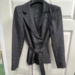 Classiques Entier  Gray Lined, Belted Blazer - Size 4 - EUC Photo 0