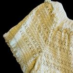 Love Sam Anthropologie Fringe Crochet Off Shoulder Top Size Med Petite Photo 12