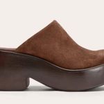 Everlane  The Wooden Puffa Clog Dark Umber Suede Brown Size 5 New without Box! Photo 1