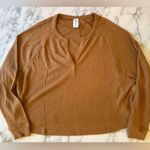 Abound NWOT  Waffle Knit Long Sleeve Henley in Tan Dale L Super Soft! Photo 1