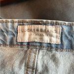 Lucky Brand  Lucky Pins Blue Denim Cutoff Jean Shorts with Embroidery Womens 8/29 Photo 8