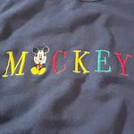 Disney Vintage Mickey & Co Navy Blue Embroidered Y2K Sweatshirt Womens 1X Large Photo 1