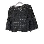 Style Mafia Kiana Top, black crochet blouse Sz L Size L Photo 7