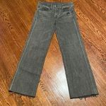 Helmut Lang  Gray Distressed Flare Jeans Photo 0