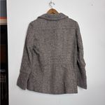 Croft & Barrow  Brown Tan Wool Pea Coat Double Breast Jacket Photo 7