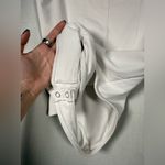 SO  White Corset Sleeveless Bodysuit Small Photo 4