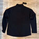 Travis Mathew Black Quarter-Zip Pullover with Mi Campo logo on sleeve. NWT Photo 2