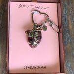 Betsey Johnson Football Bow Bag Charm Keychain Photo 0