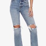 ANINE BING Lara Cotton raw Hem High waist Distressed Jeans Size 27 Photo 0