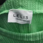 Le lis Bodysuit Womens Size S Lime Green Ribbed Sleeveless Slimming Vibrant Photo 3