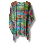 Ralph Lauren Lauren Womens Swim Coverup Multicolor Bright Tribal Abstract OS Photo 3
