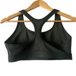 Nike Swoosh Dri Fit Medium Support Green Sports Bra Workout Gym Athletic Top Photo 2