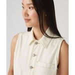 Levi's L Lightweight Sleeveless Jumpsuit Serenity Tomorrow - White Large Photo 4