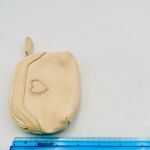 Brighton  Cream Heart Leather Coin Pouch Change Purse Photo 3