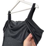 Alex Evenings Smokey Gray Sparkle Maxi Ballgown Formal Dress NWT Women Size 16 Photo 3