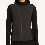 J. McLaughlin Quilted Knit Jacket Black/Gray Photo 0