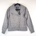 Ariat Jacket Gray Heather Fleece Asymmetric Full Zip Equestrian Outdoor Medium Photo 0