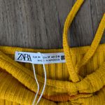 ZARA Mustard and Rust Striped Crop Top Nwt Sz M Photo 1