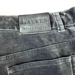 Ralph Lauren Vintage Lauren Dark Gray Velvet Tapered Pants 5 Pocket Jeans size 6 Photo 9
