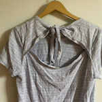 Lucky Brand  Blue Floral Tie Back T shirt Photo 8