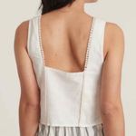 Marine layer  Stella Tank White Hemp Lyocell Minimalist Top Size XL Photo 6