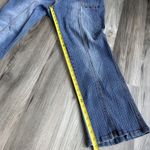 Y2K Lazer Womens Pin‎ Stripe Blue Jeans Flared Double Button Teens Size 22 Vtg Photo 4