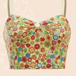 SheIn Flower Print Crop Top Photo 0