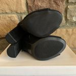 NEW IN BOX Black Suede Peep Toe Booties Size 7 Photo 1