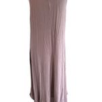 LOGO By Lori Goldstein LOGO Goldstein Taupe w/Purple Tint Sleeveless Dress Chiffon Hem Photo 3