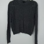 Forever 21  GRAY CUTOUT DESIGN SWEATER LARGE Photo 0