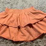 Aerie orange weekend ruffle mini skirt sz M Photo 0