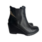 Sorel after hours Black Waterproof Leather Chelsea ankle boots size 8 ladies Photo 4