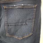 American Eagle  18 Long 36x30 Distressed High Rise Dark Wash Raw Hem Jeans Photo 3