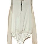 Shinestar White Off The Shoulder Bodysuit BNWT Photo 0