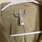 Old Navy Womens Trench Coat M Khaki Button Up Traditional Belted Jacket Classic Photo 2