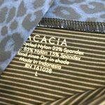 New Acacia Swimwear Costa Swim Bikini Mateo Botton Blue Leopard Print Large Photo 4