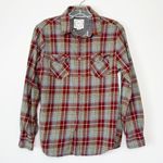 Birch Black Small Red Plaid Flannel Long Sleeve Photo 2