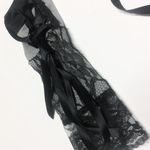 Elegant black lace gloves with corset Photo 0