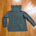 Ralph Lauren  Charcoal Cable Knit Turtleneck Sweater Size L Photo 6