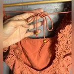 Saints and Secrets eyelet , low back, 100% cotton dress Orange Photo 3