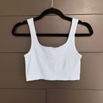 Aeropostale  Light Blue Ribbed Stretch Crop Tank Top Sports Bra Women’s Sz S EUC Photo 1