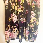 Doe & Rae  Floral Navy Blue Tank Top Blouse Photo 2