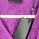 The Kooples  Short Sleeve Blouse Purple Silk Top NWT Photo 3