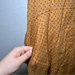 Billy Reid Mustard Patterned Blouse women’s small fall boho 100% cotton career Photo 4