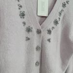 Gianni Bini GB  Embellished Long Sleeve Sweater size Large NWT Pastel Light Pink Photo 5