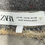 ZARA Grey Blue Denim Cropped Top Bloggers Favorite Women’s Size XL Photo 4