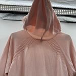 Athleta Evergreen Hoodie Sweater Long Sleeve V Neck in Ballerina Gown Sz L Photo 4