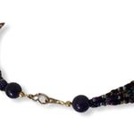 Multi strand glass bead necklace, mixed faux pearls, stone, seed beads Photo 5